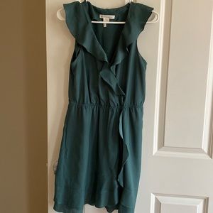 BCBGeneration Green Ruffle Dress